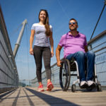 Barrierefreier Baumwipfelpfad: mit dem Rollstuhl auf 35 Meter Höhe.